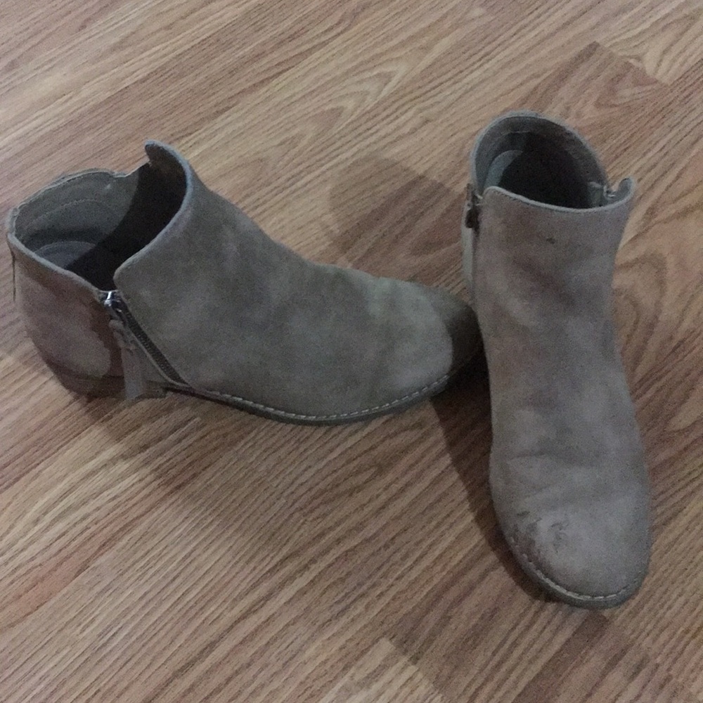 Tan booties
